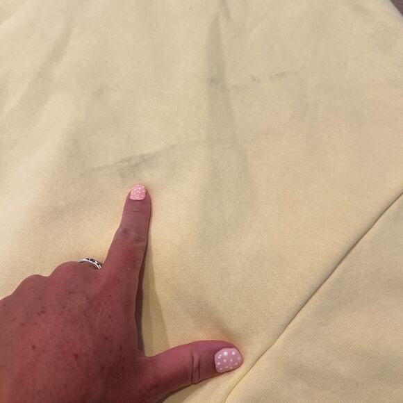 ADIDAS Men's Studio Lounge Fleece Hoodie Size 2XL In Almost Yellow - Picture 6 of 10